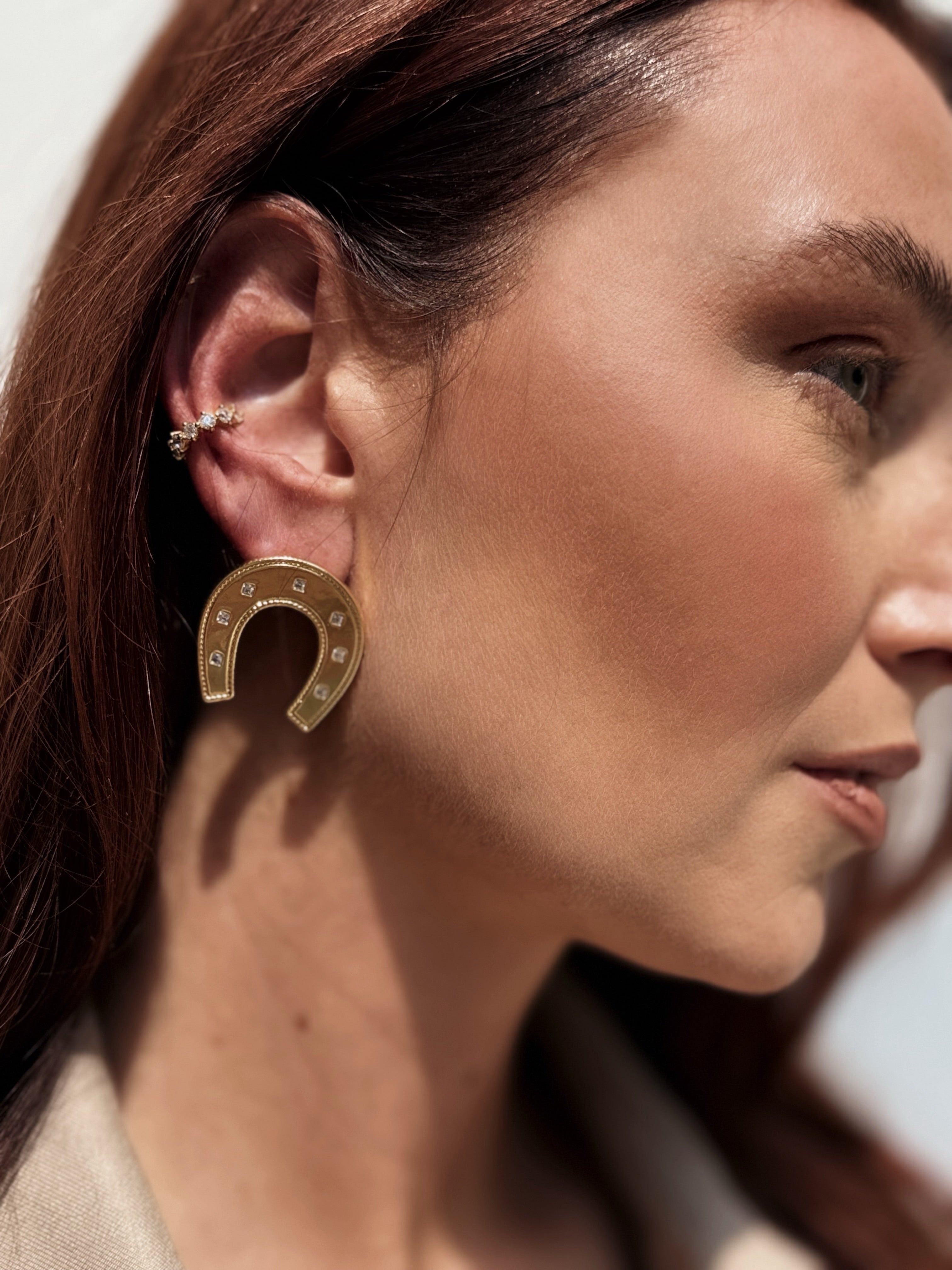 Horseshoe Stud Earrings
