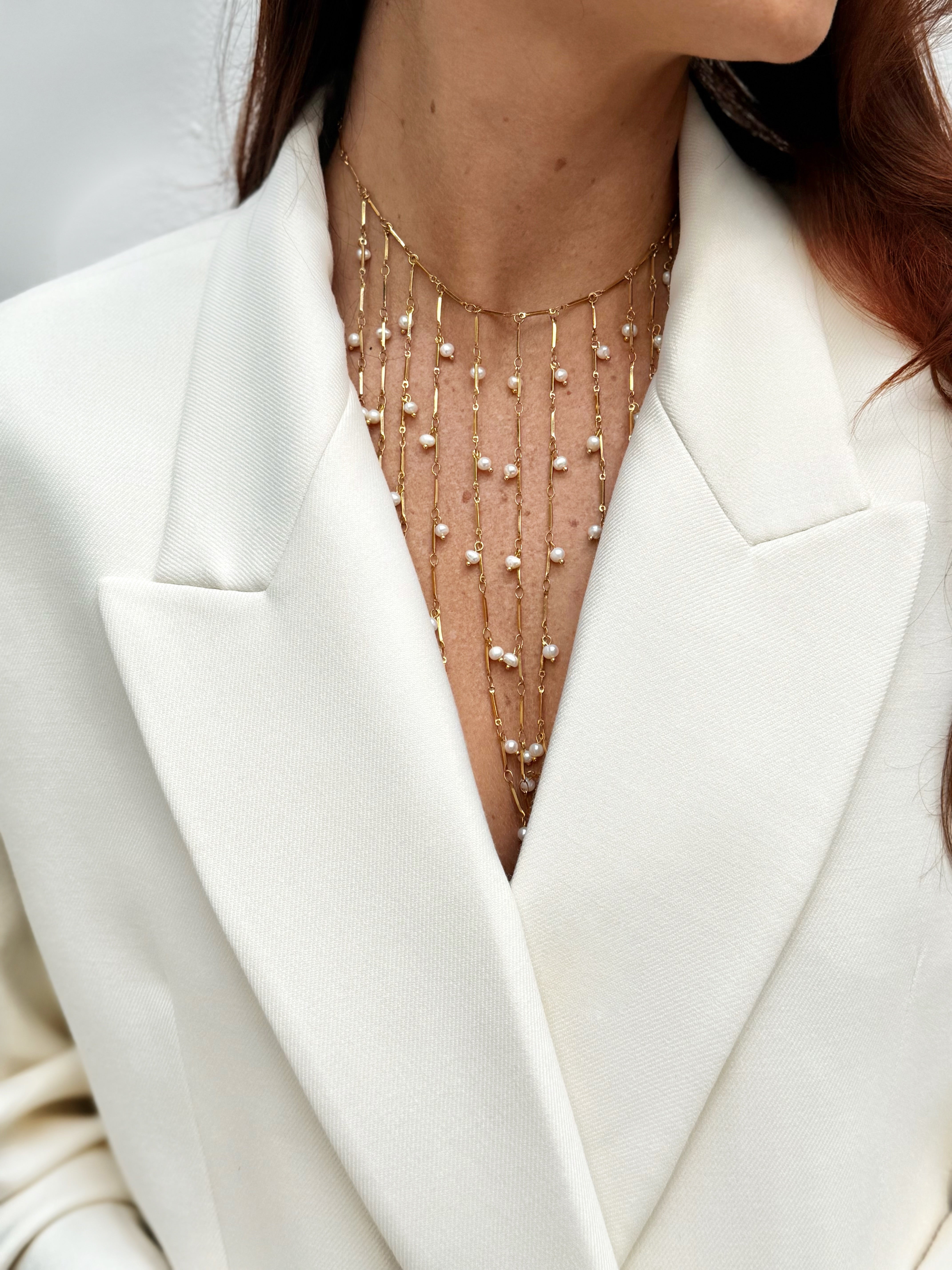 Pearl Cascade Necklace
