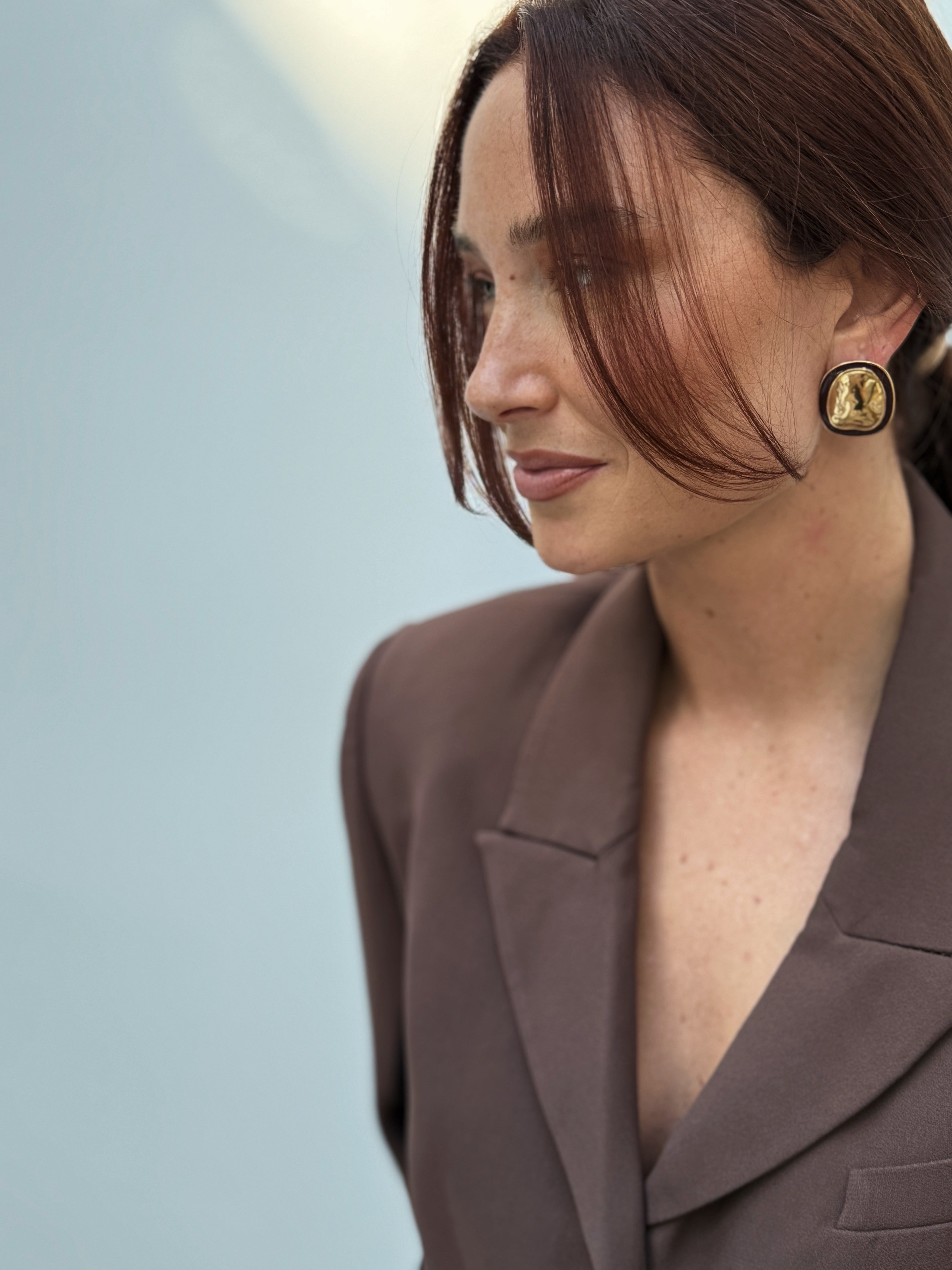 Chestnut Organic Earrings
