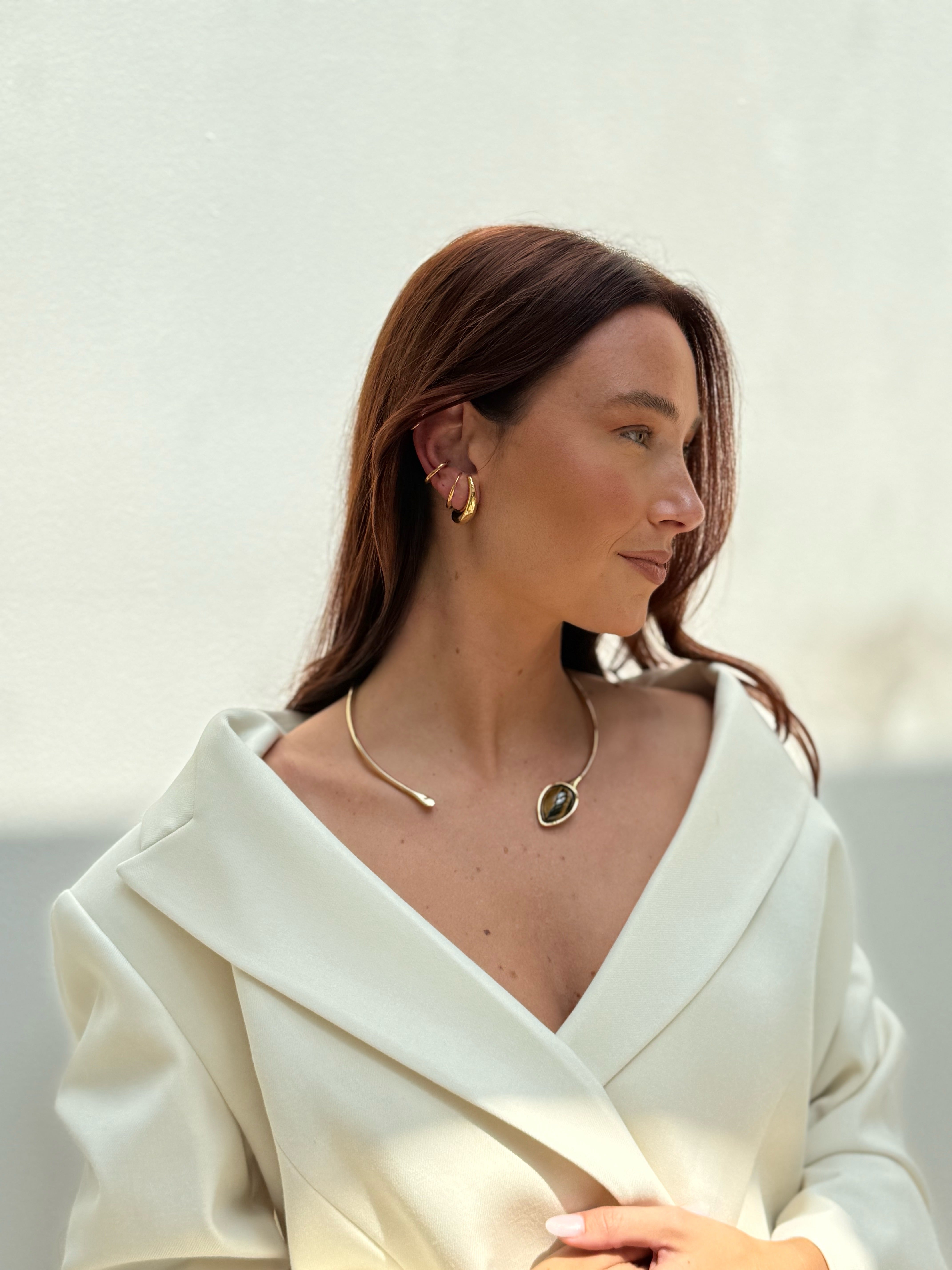 Comma Thin Earrings