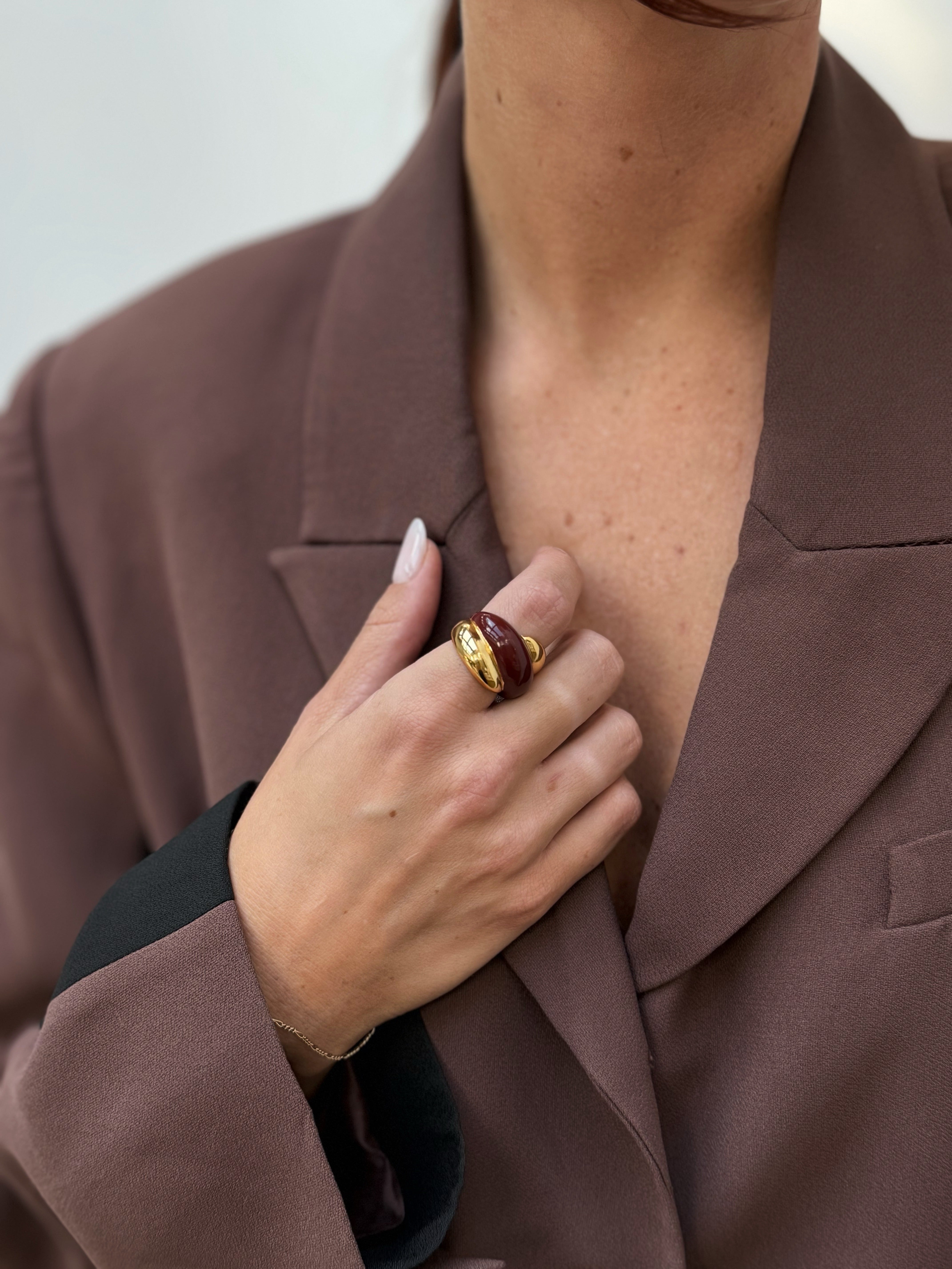 Auburn Enamel Ring
