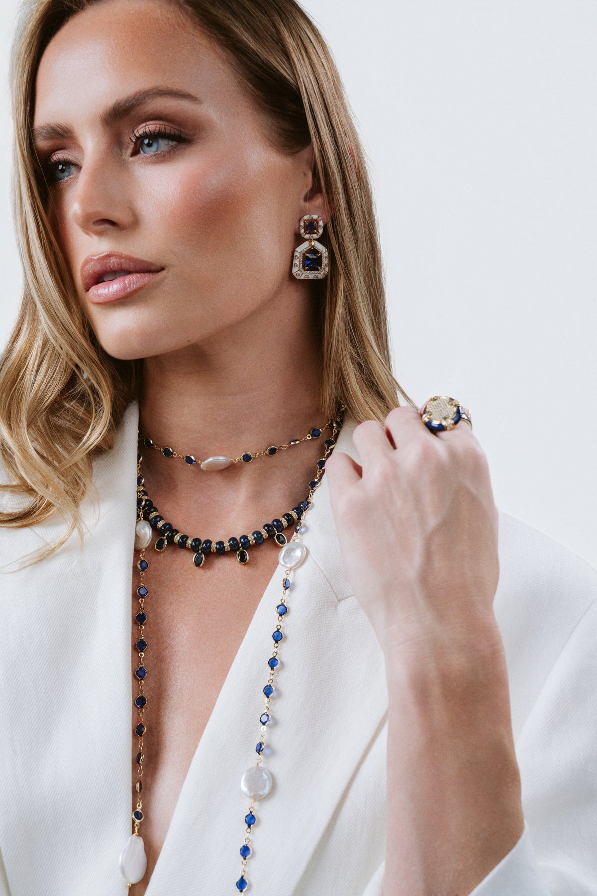 Navy Lasso Necklace