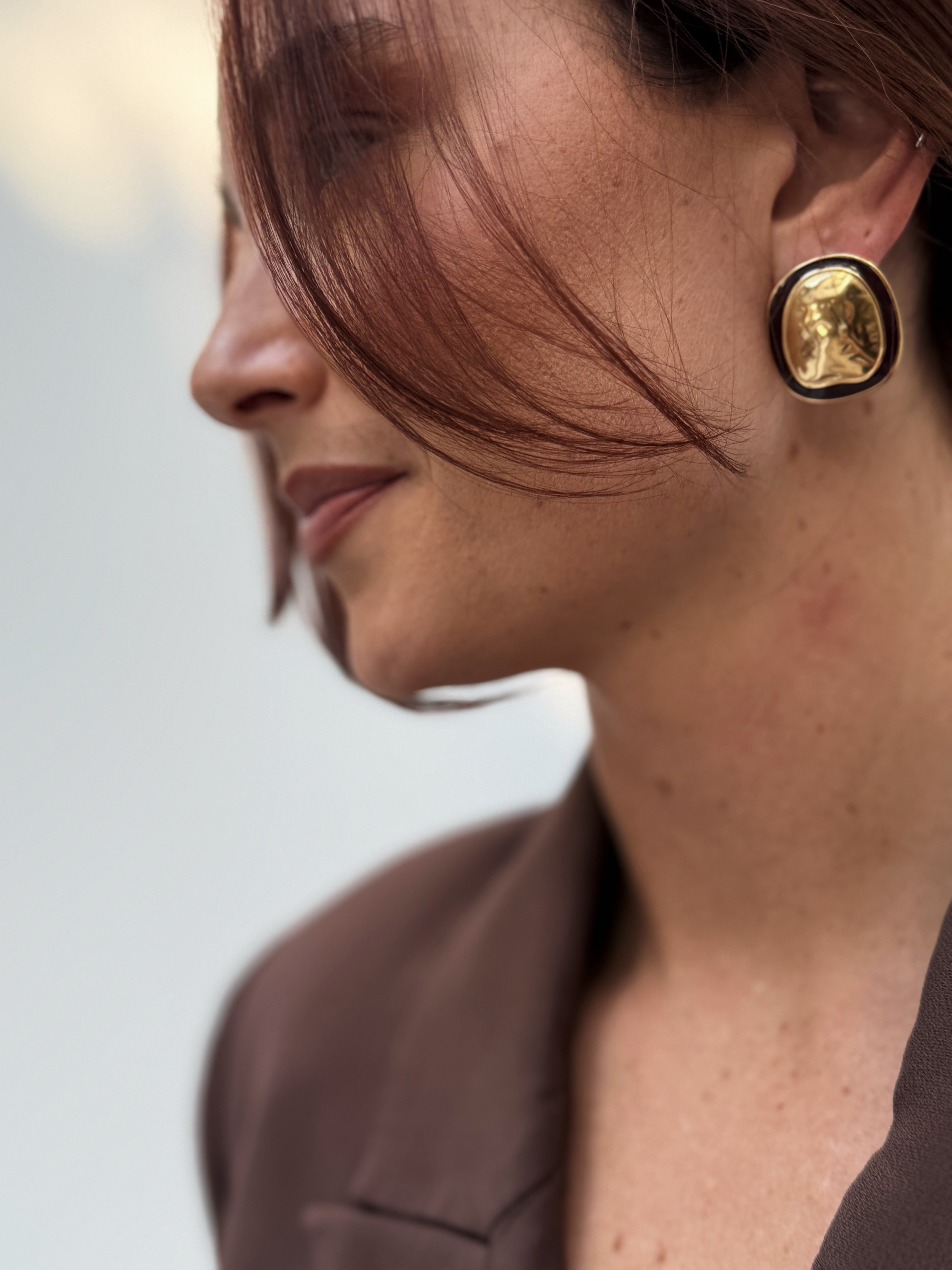 Chestnut Organic Earrings