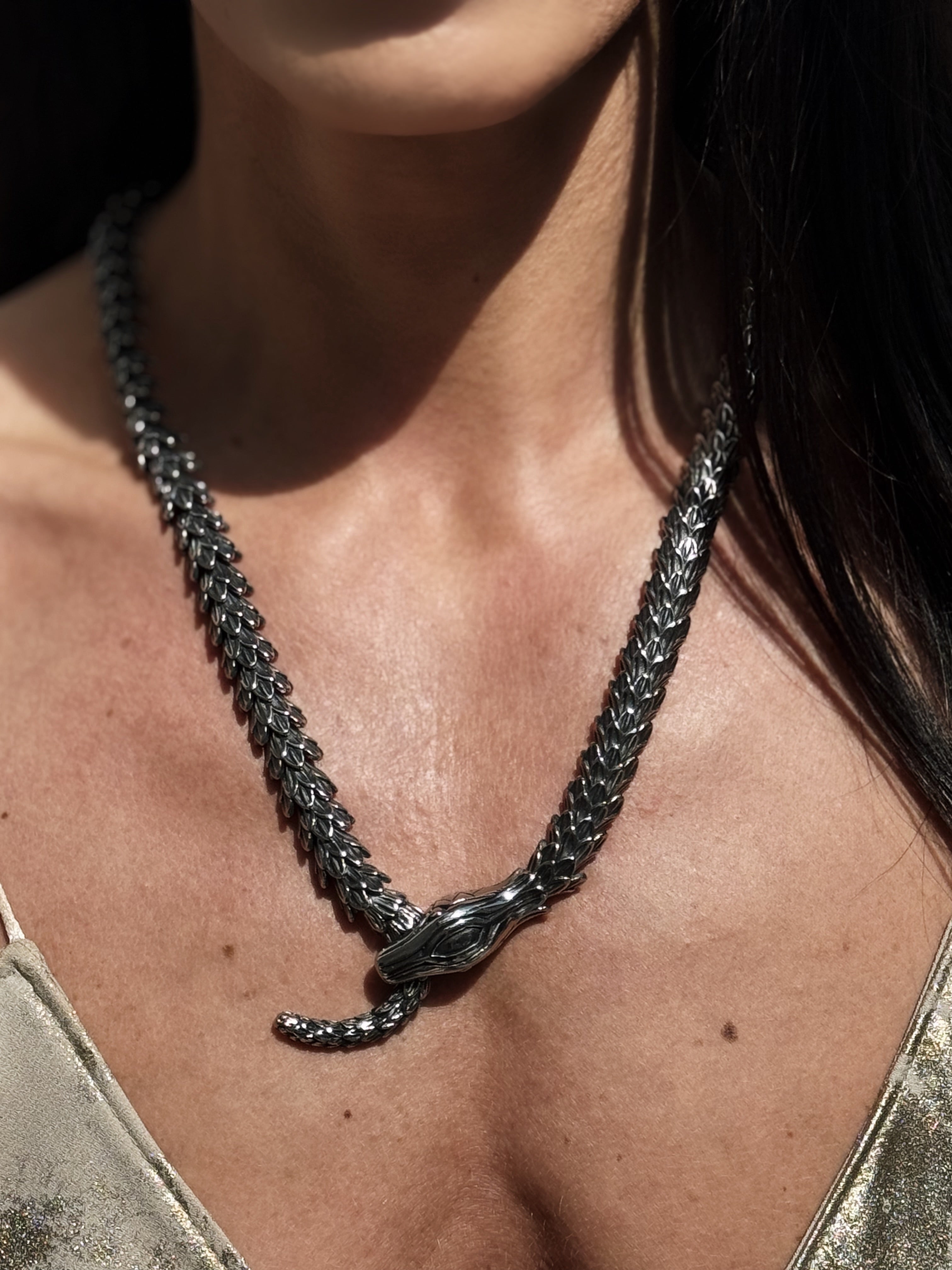 Articulated Snake Necklace
