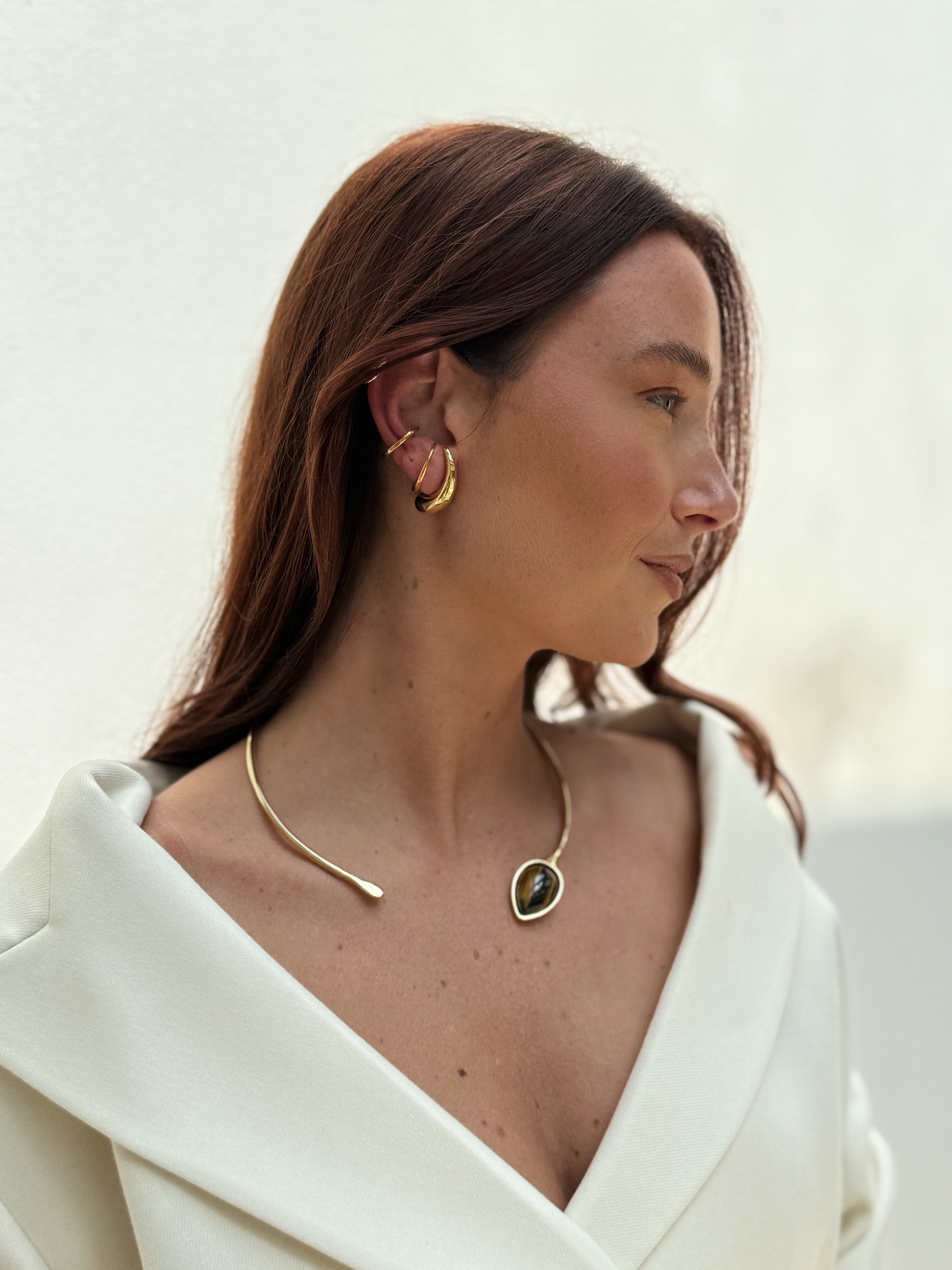 Comma Thin Earrings