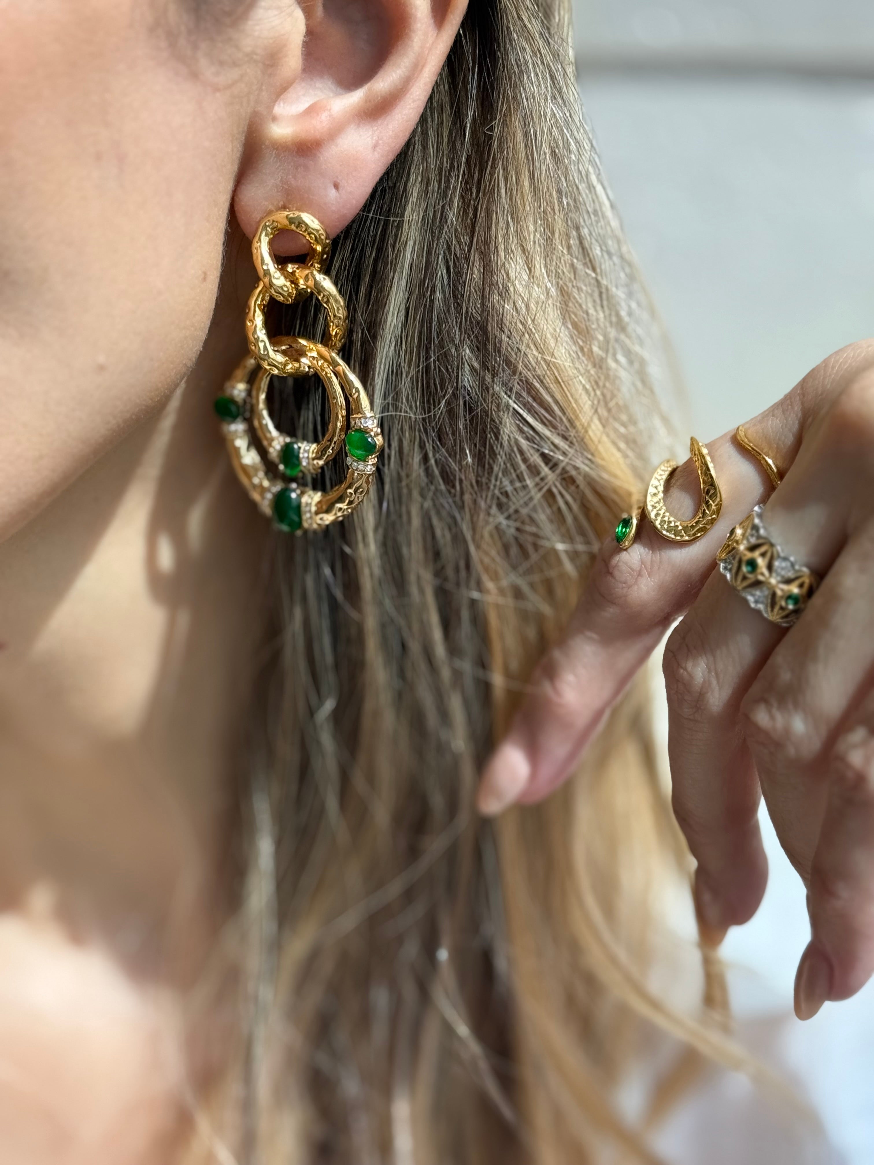 Emerald Filigree Ring