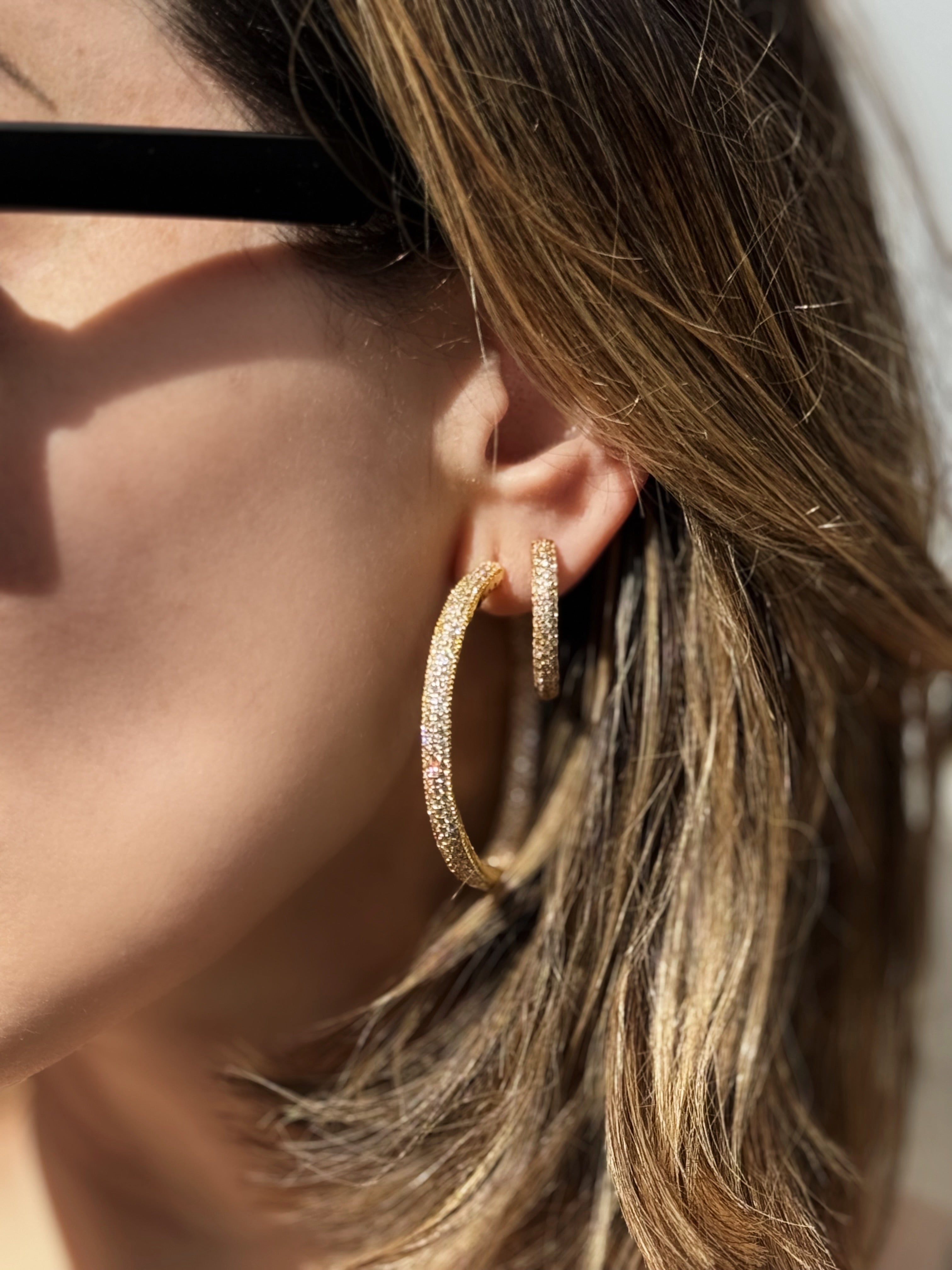 Diamond Dust Hoops