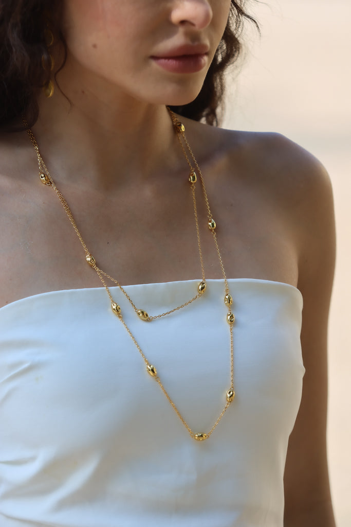 Gold Nugget Necklace