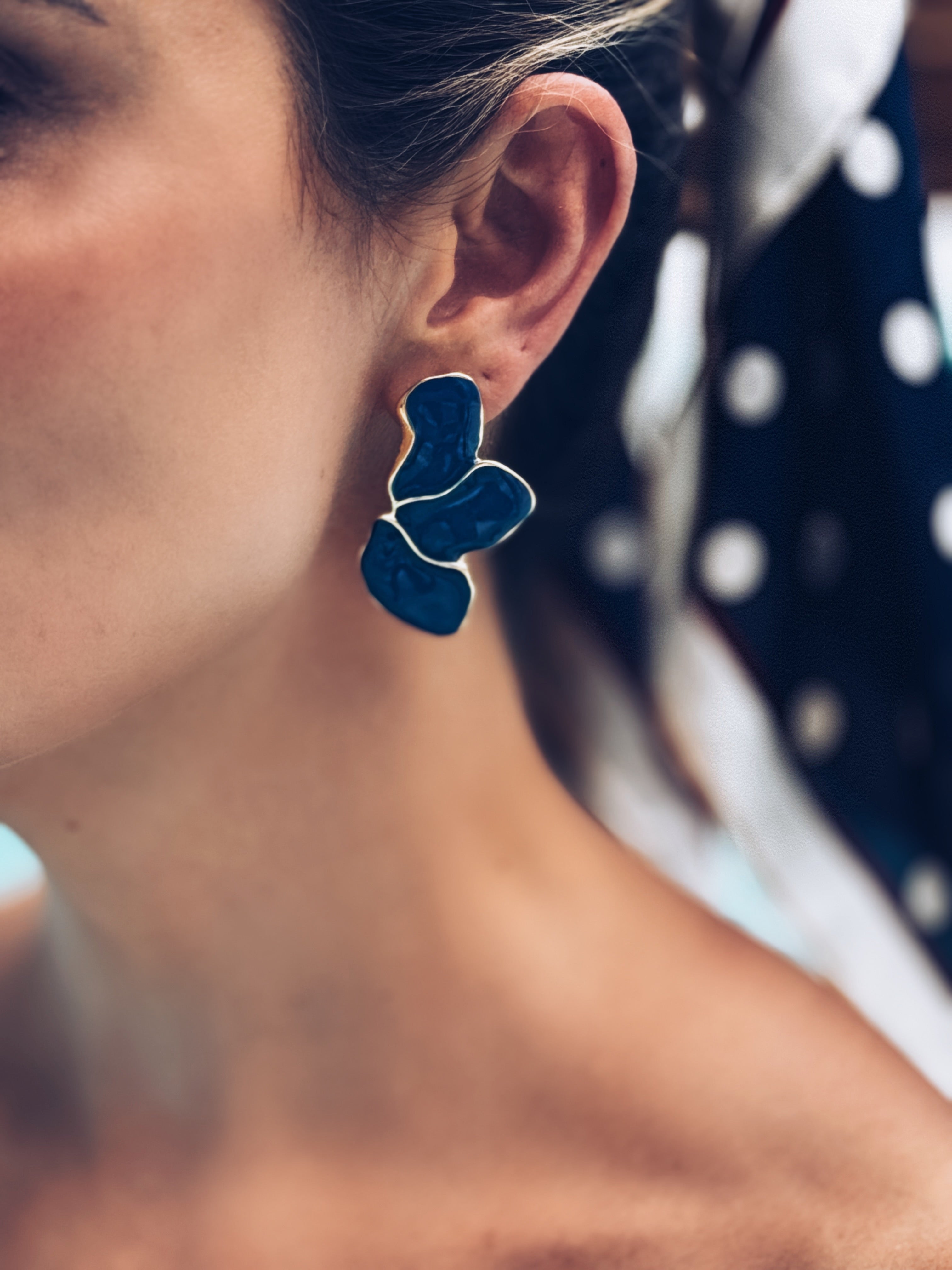 Scarlet Petal Earrings