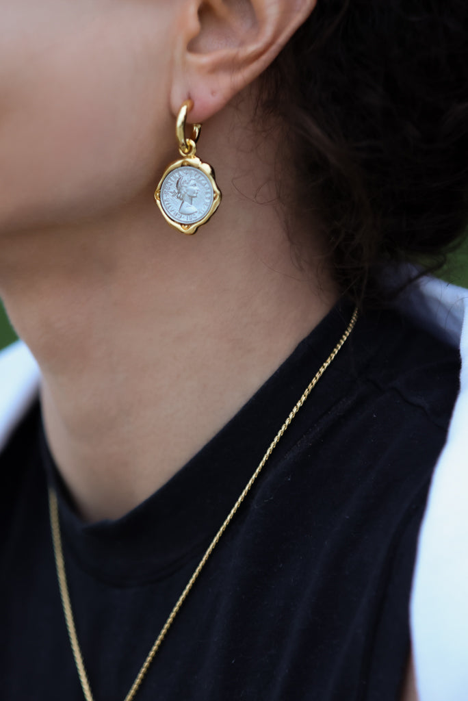 Molten Coin Earrings