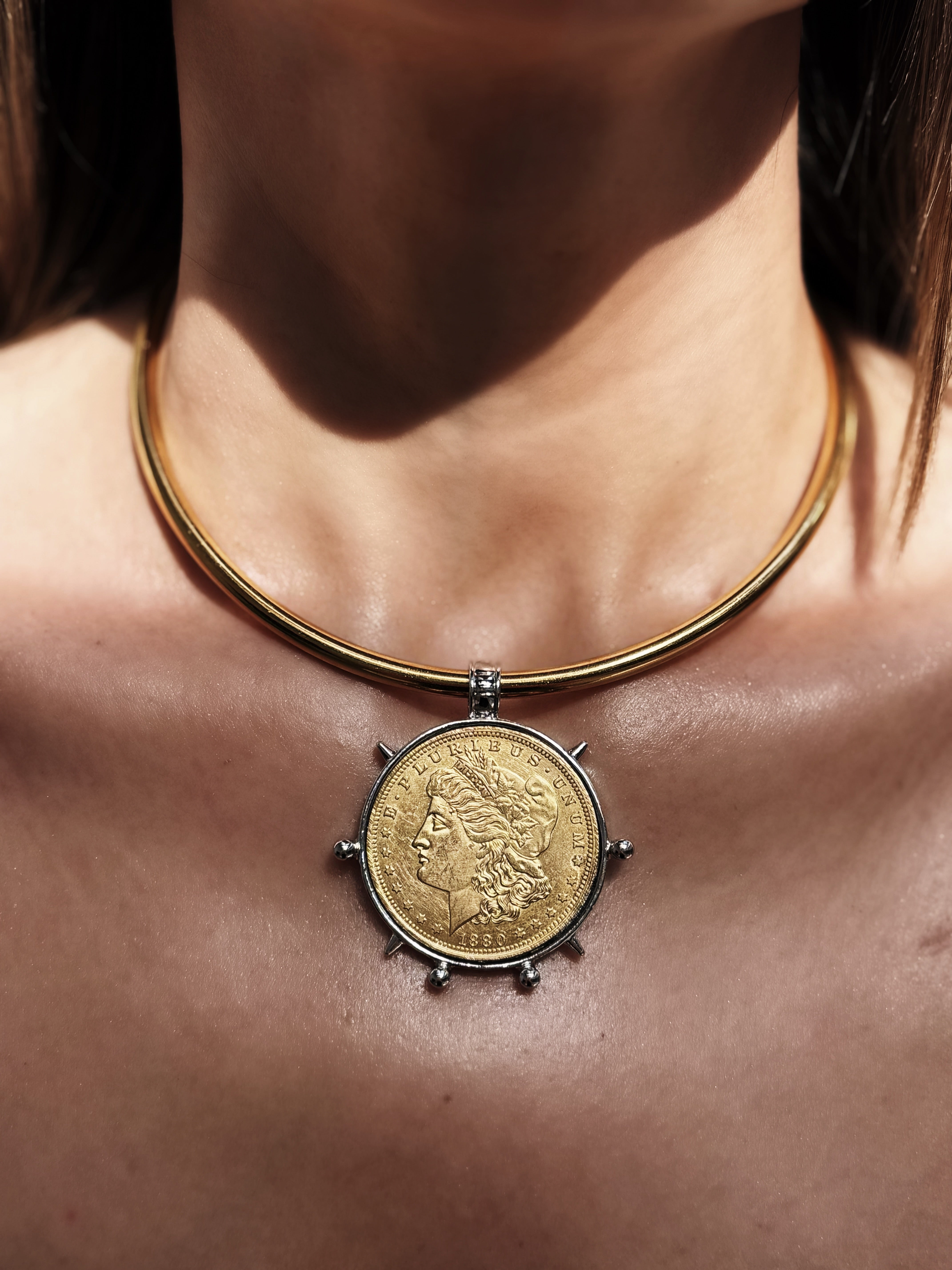 Coin Torque Necklace