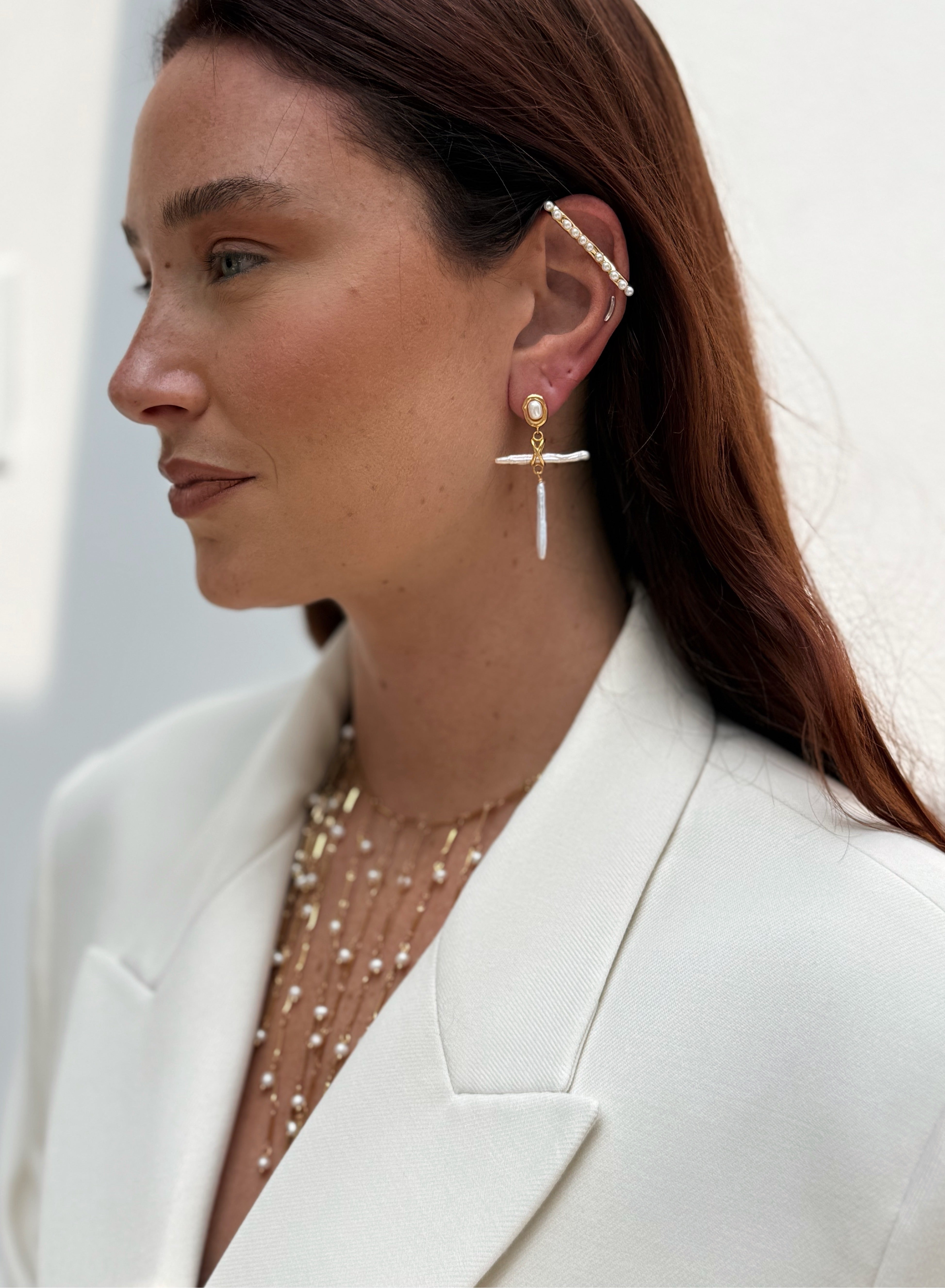 Over The Ear Pearl Cuff