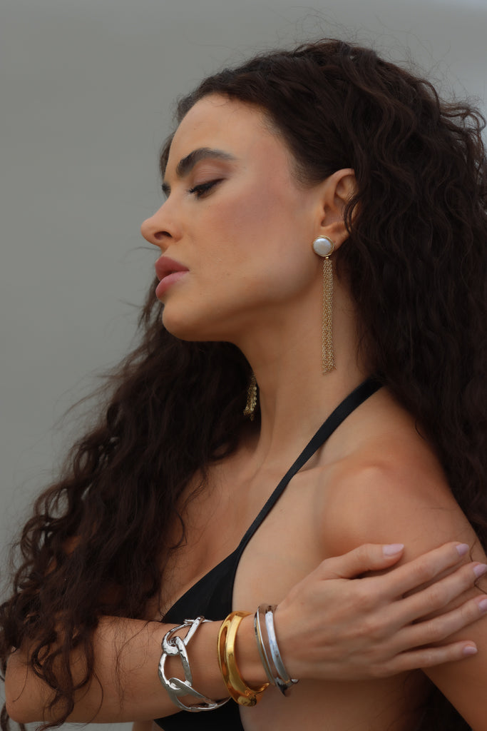 Pearl Tassel Earrings