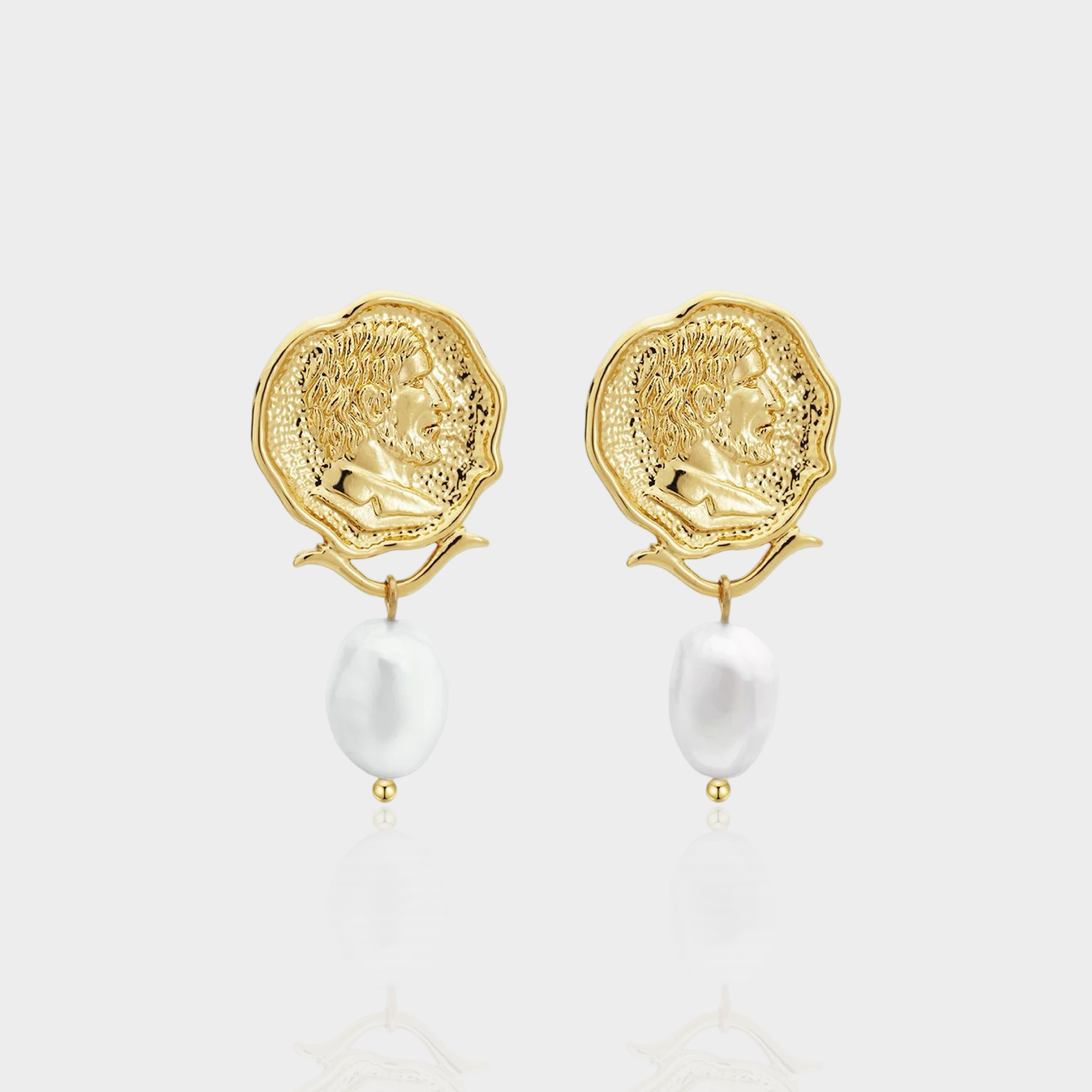 Baroque Coin Earrings