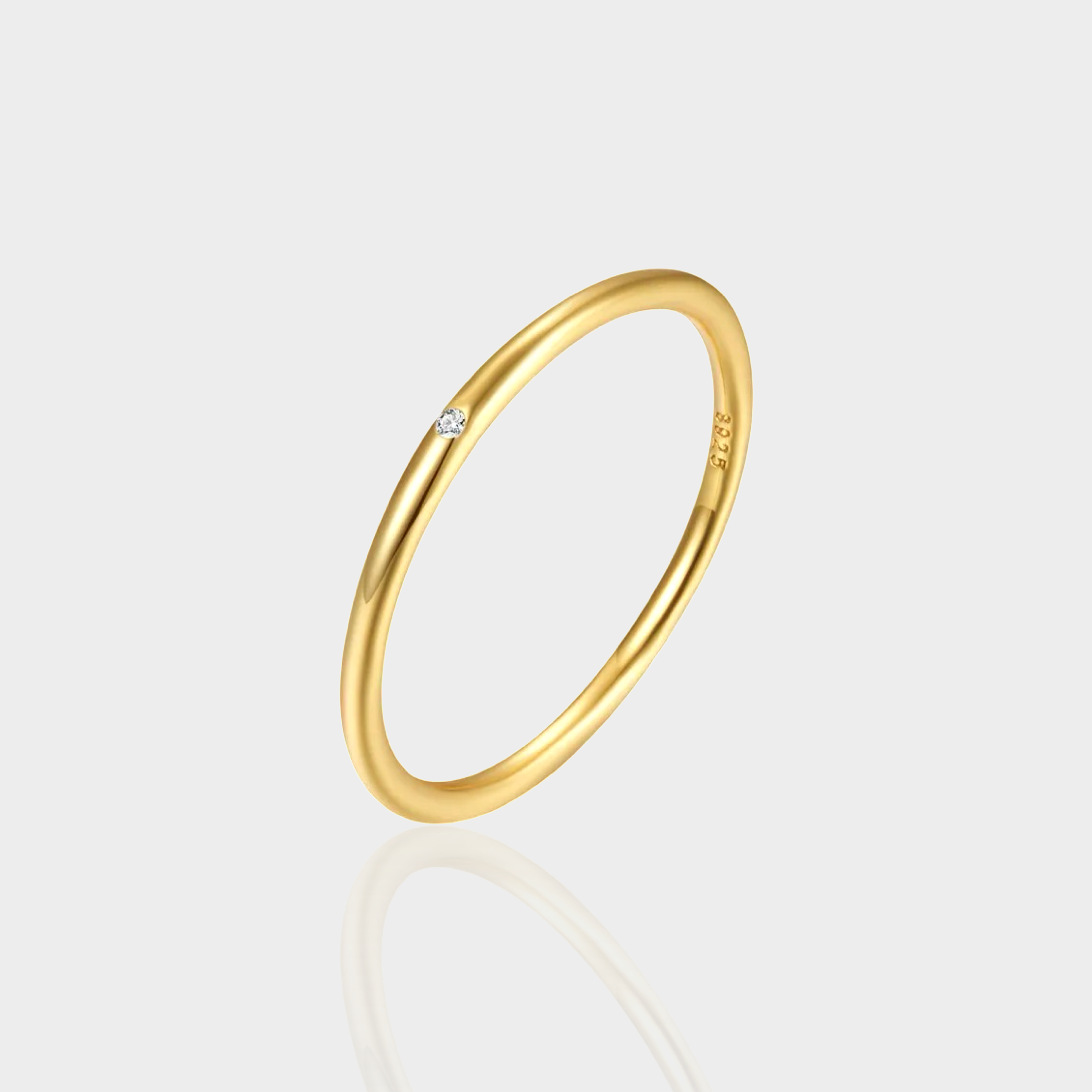 Tiny Solitaire Stackable Ring