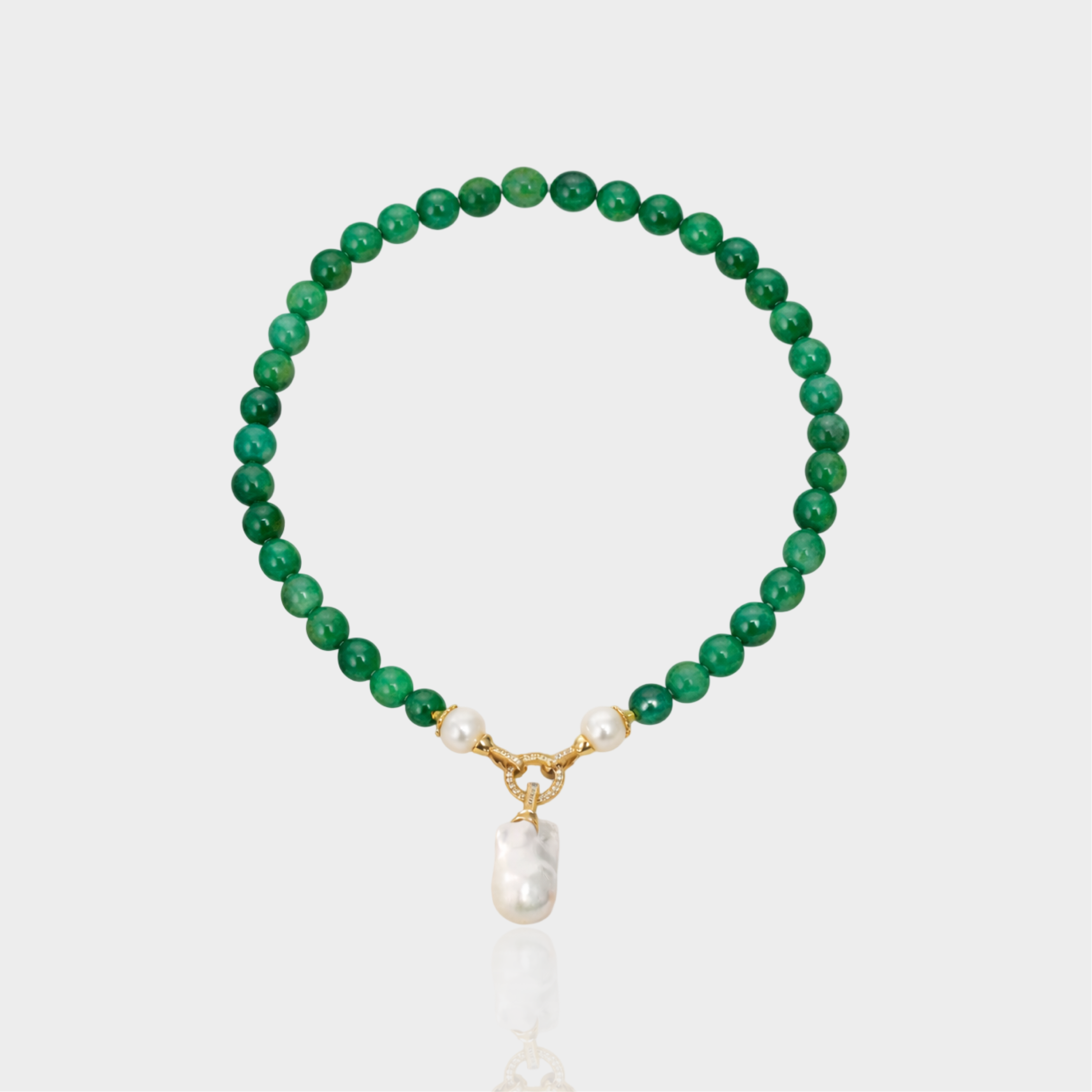 Green Agate Lagoon Necklace