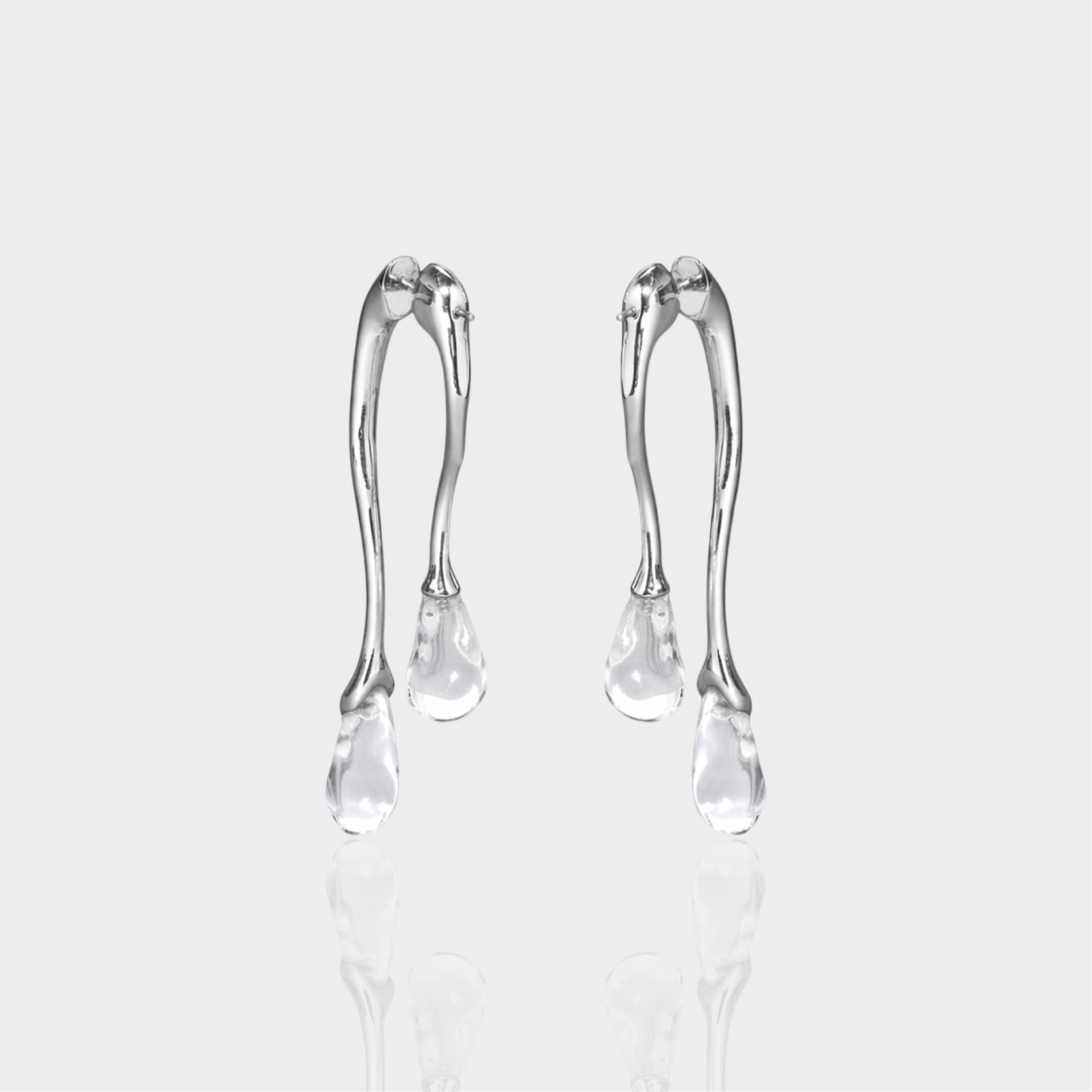Dangle Clear Earrings