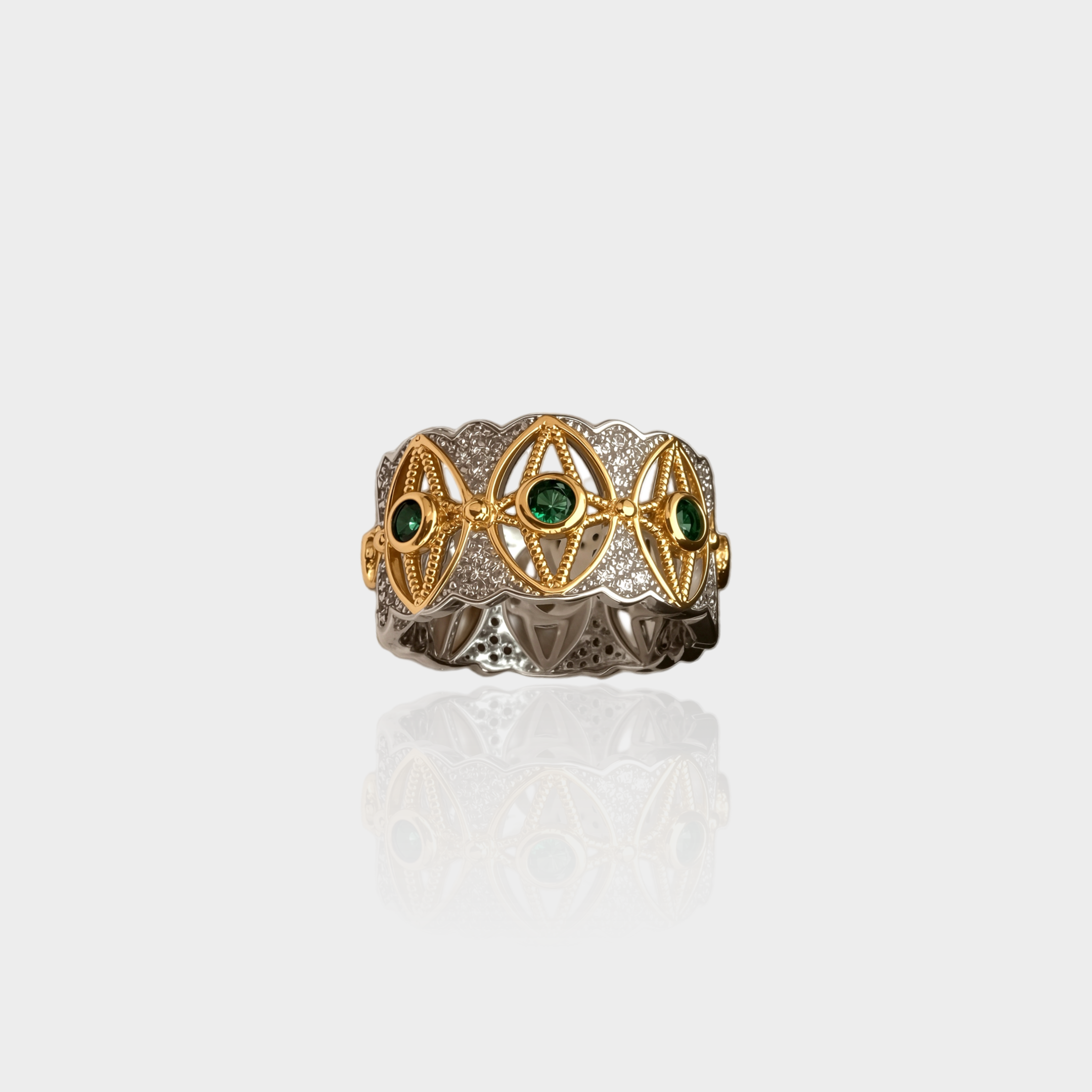 Emerald Filigree Ring
