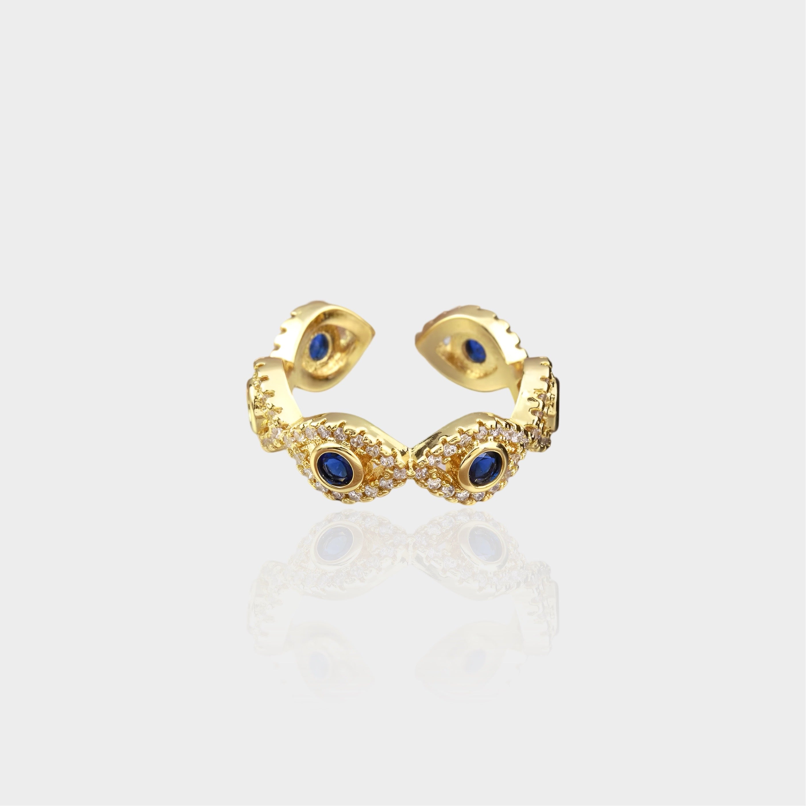 Evil Eye Adjustable Ring