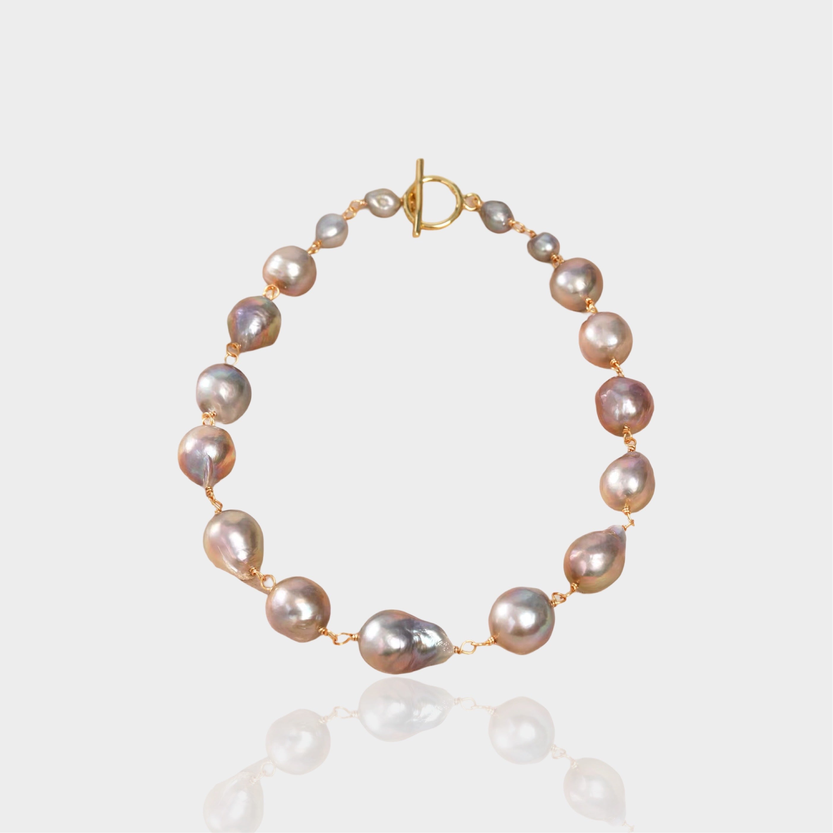 Lavender Pearl Necklace