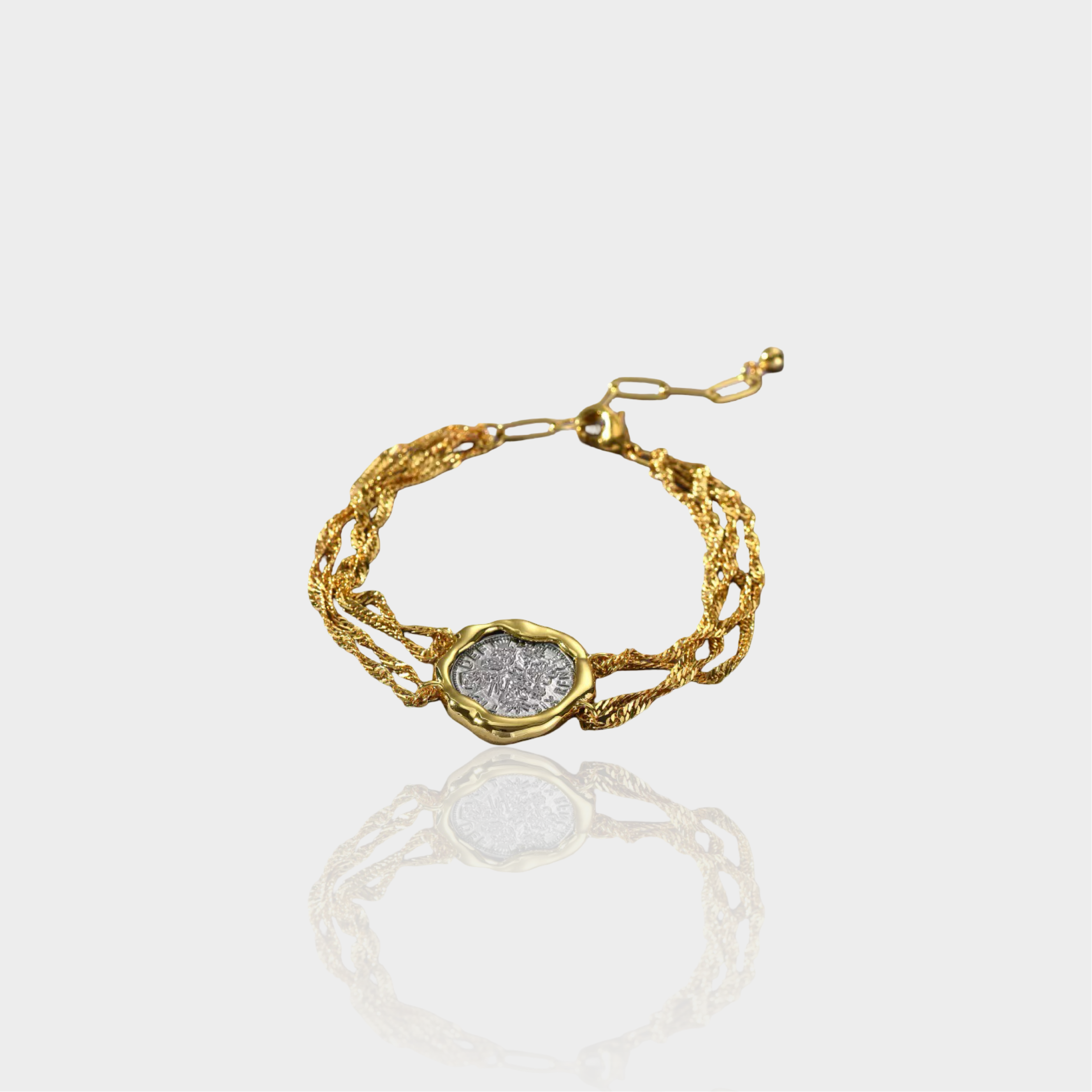 Molten Coin Bracelet