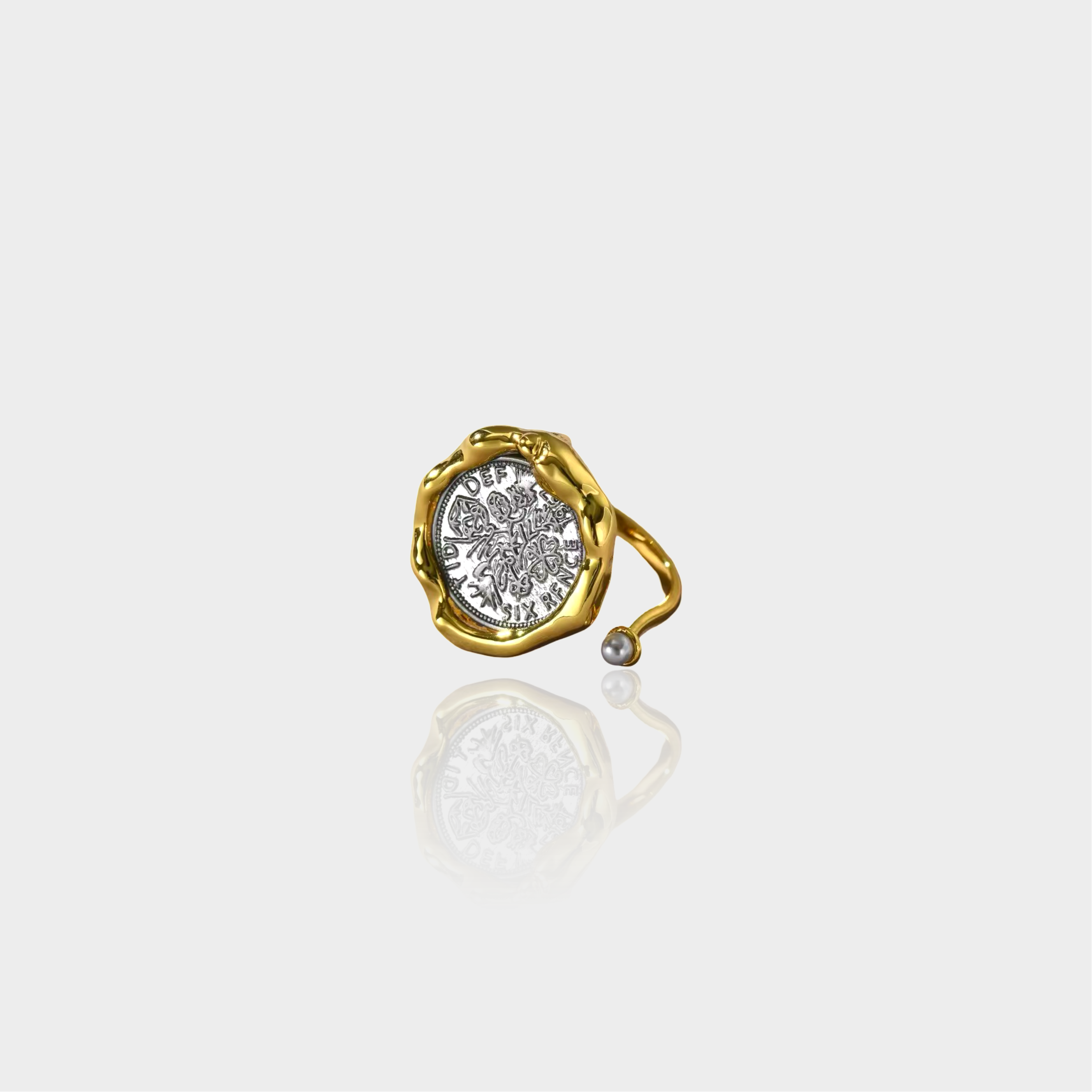 Molten Coin Ring