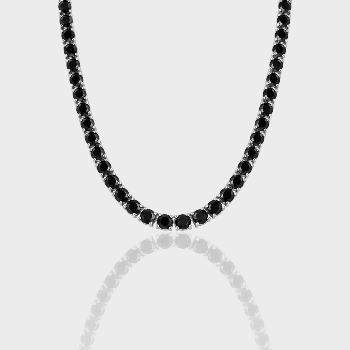 Black Tie Tennis Necklace