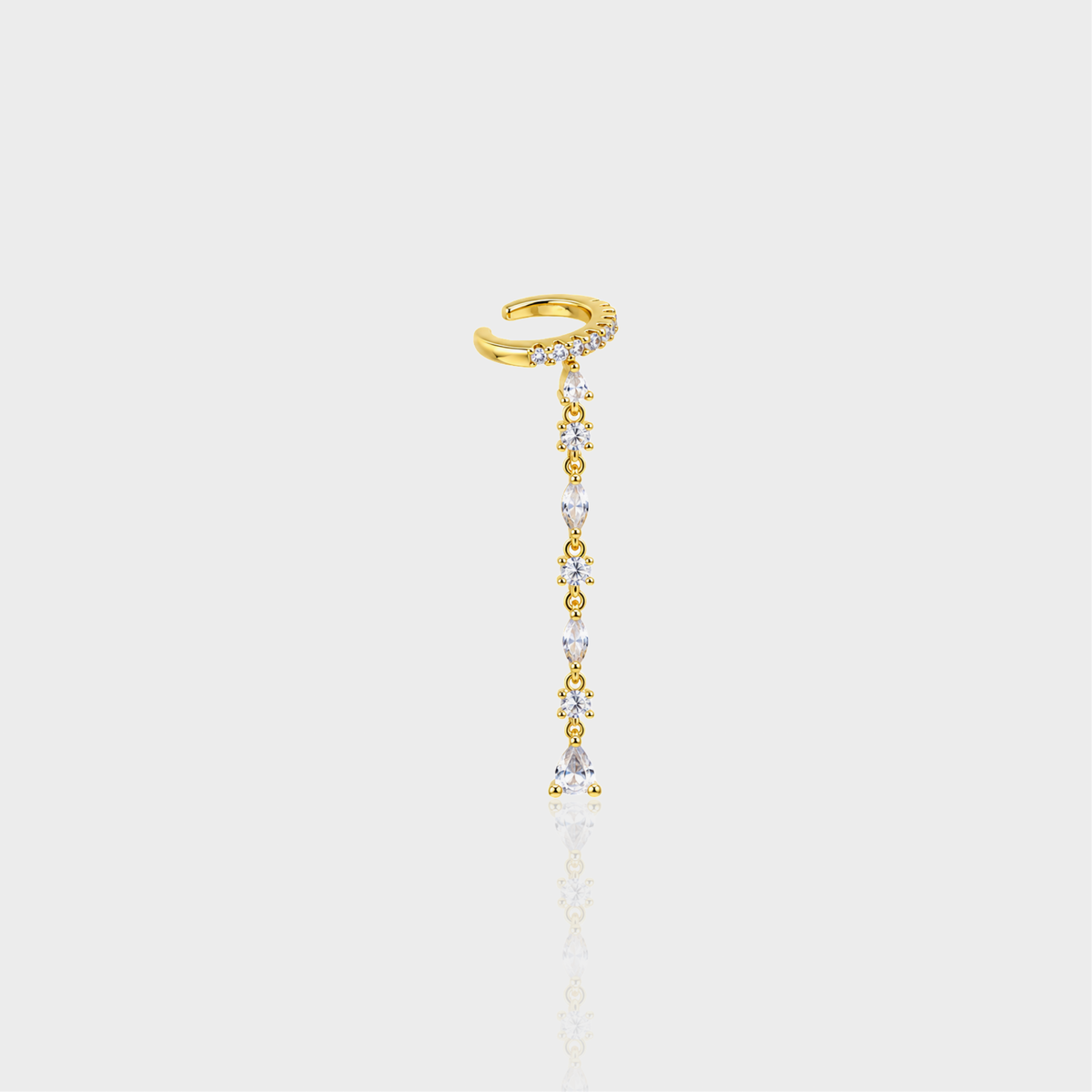 Crystal Fringe Ear Cuff (Single)
