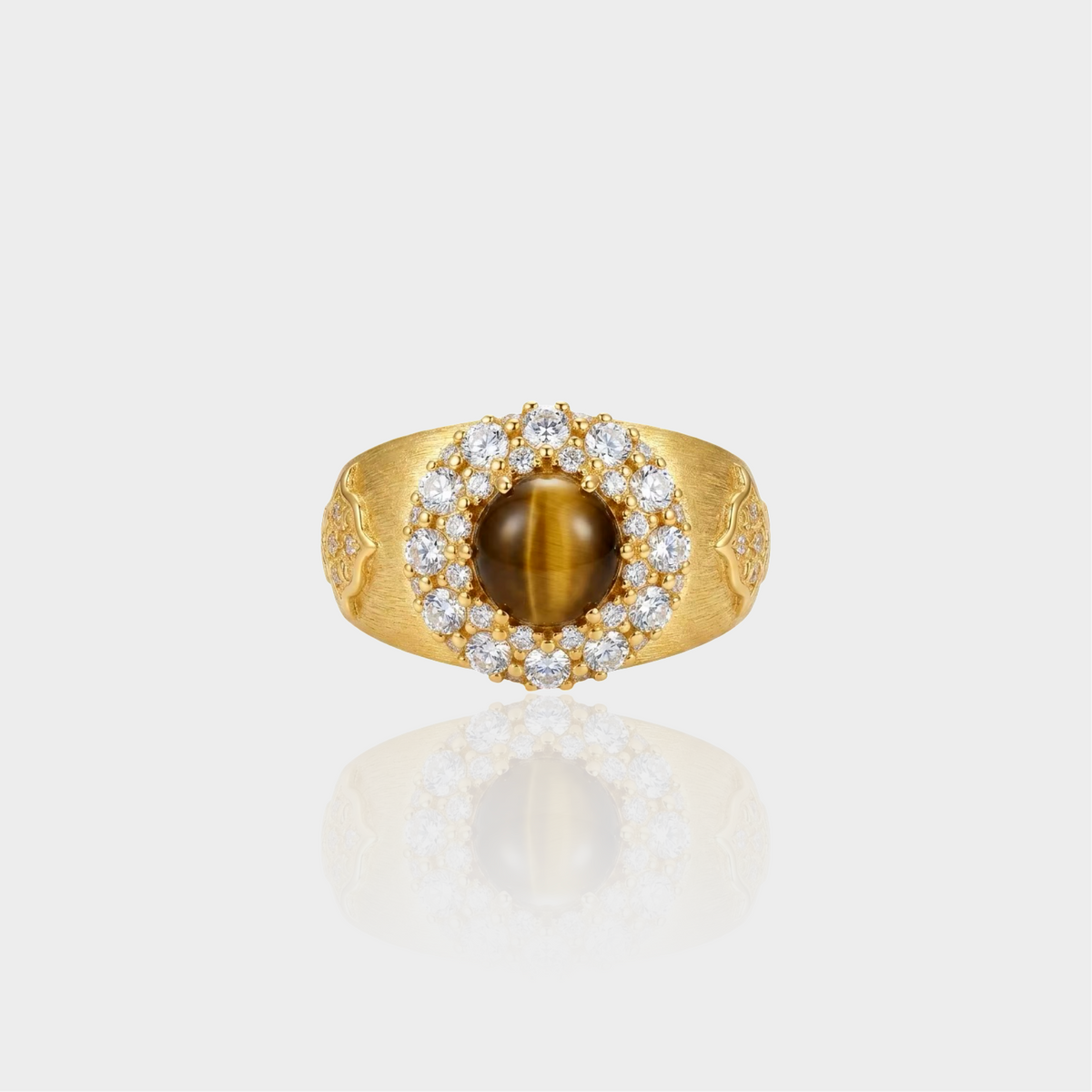 Tiger’s Eye Cocktail Ring