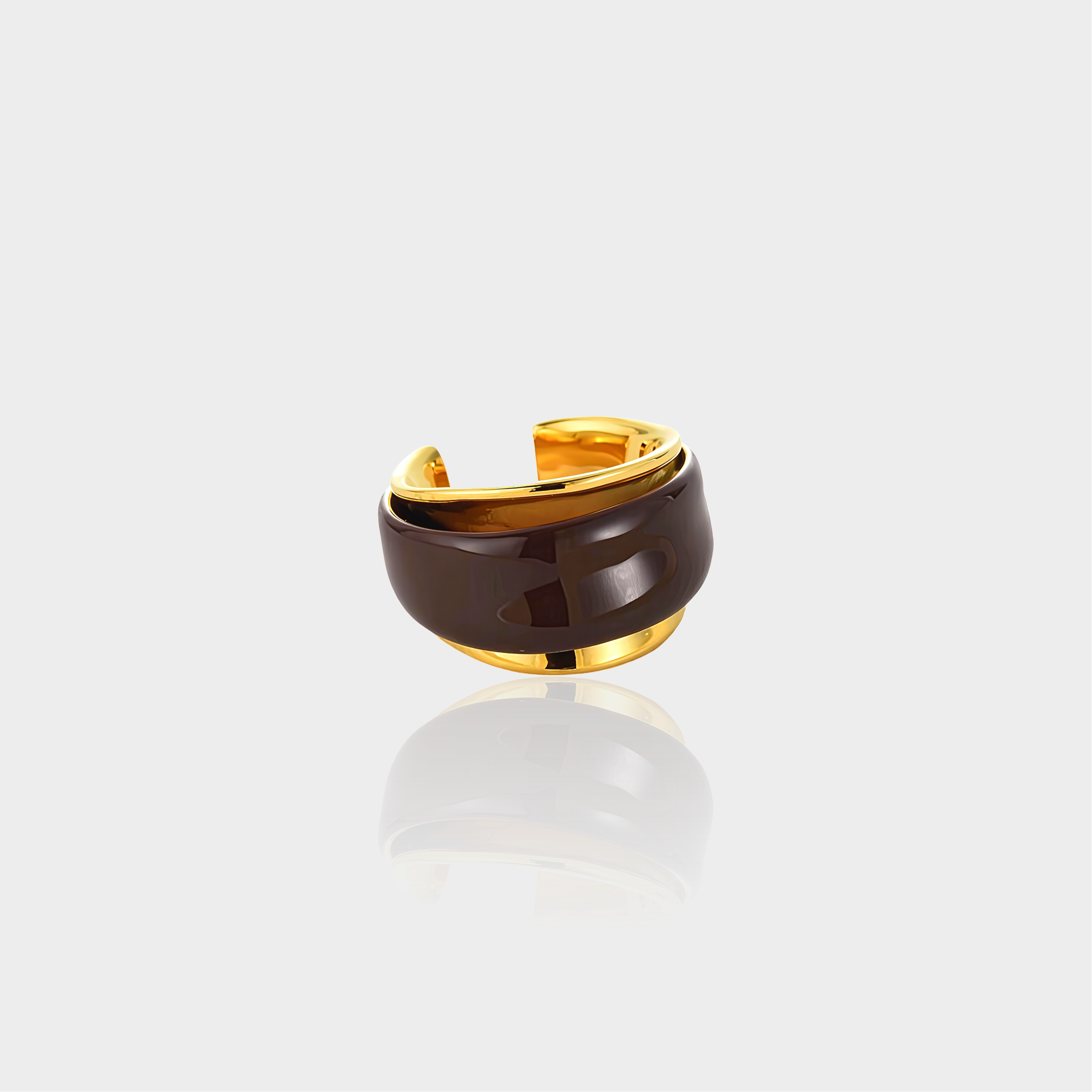 Chestnut Enamel Ring