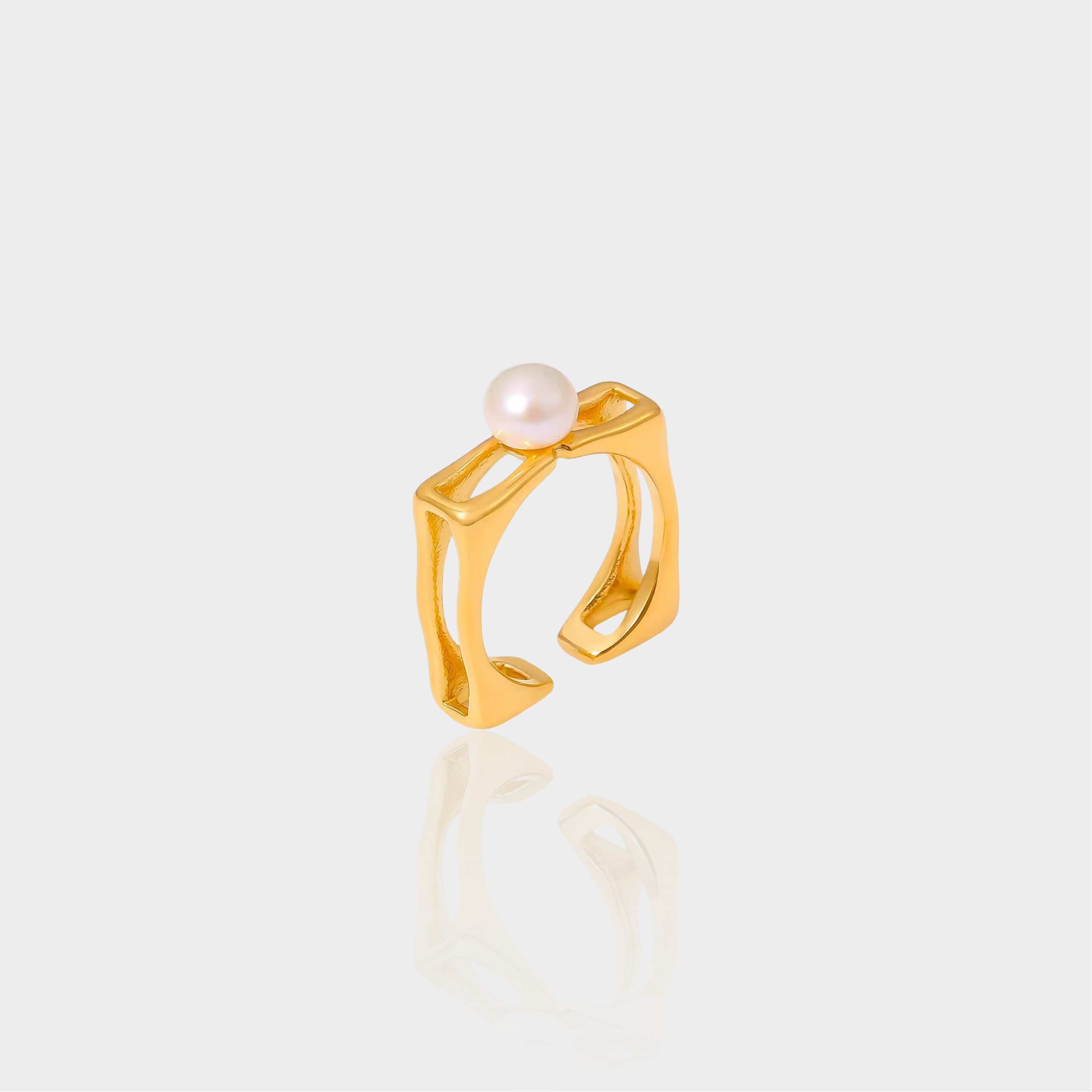 Square Pearl Ring