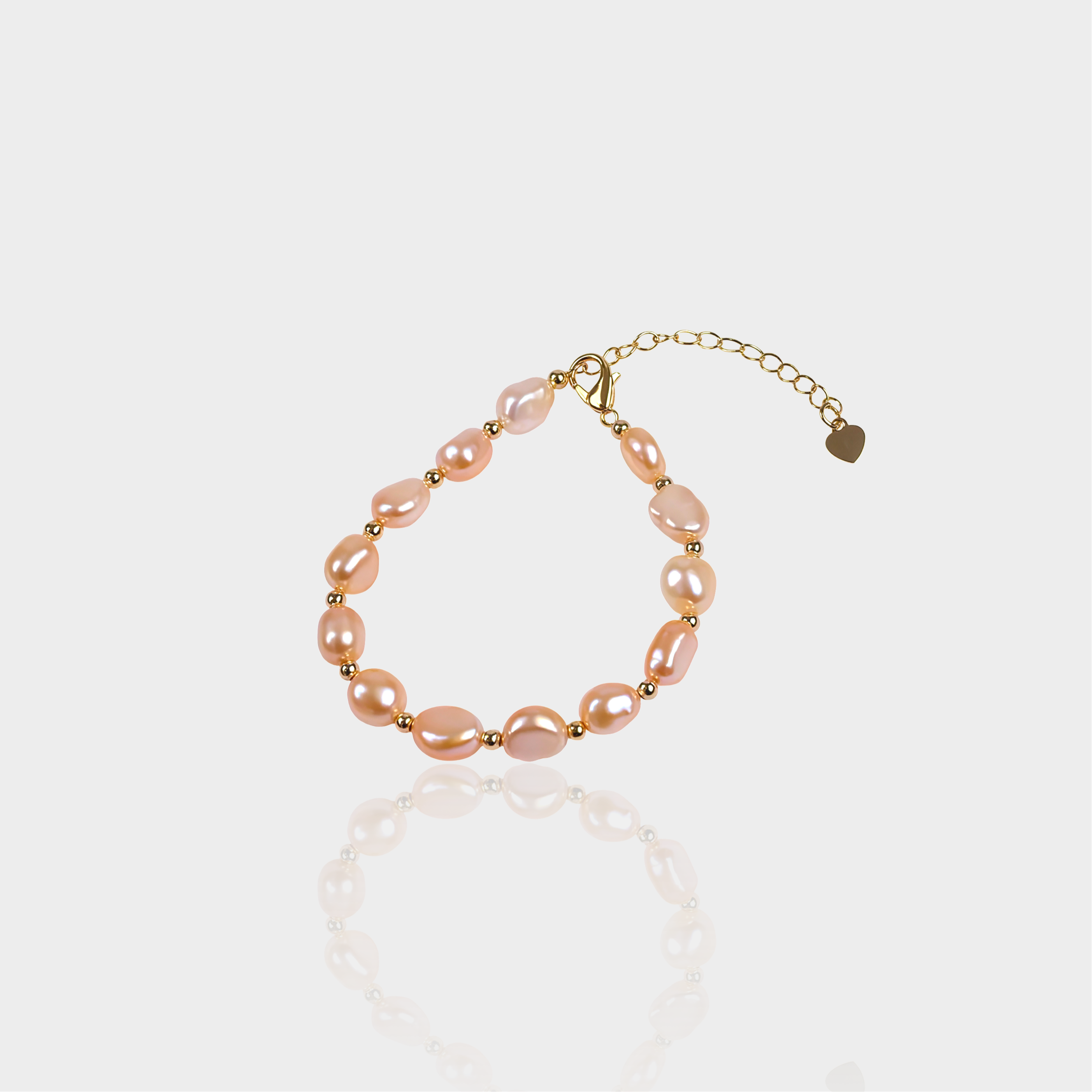 Clasp Pink Pearl Bracelet